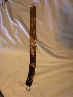 Sequin Accent Belt - Gold